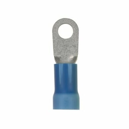 6 AWG Vinyl Ring Terminal 3/8 Stud PK10